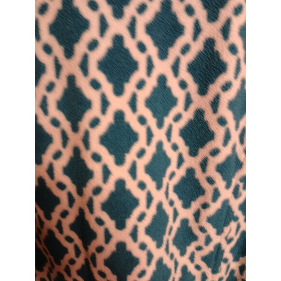 Lands End Womens 2x Fleeze Pullover 1/4 Zip Blue-White Outdoors Hike Camp Fish - Picture 12 of 16